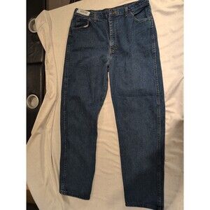 UniFirst HD Cotton Denim Work Jean Relaxed Fit 10HD69 Blue Mens 36 X 30